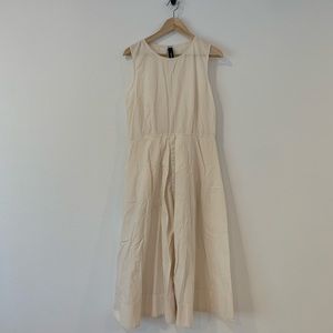 Kowtow light cream dress in organic cotton